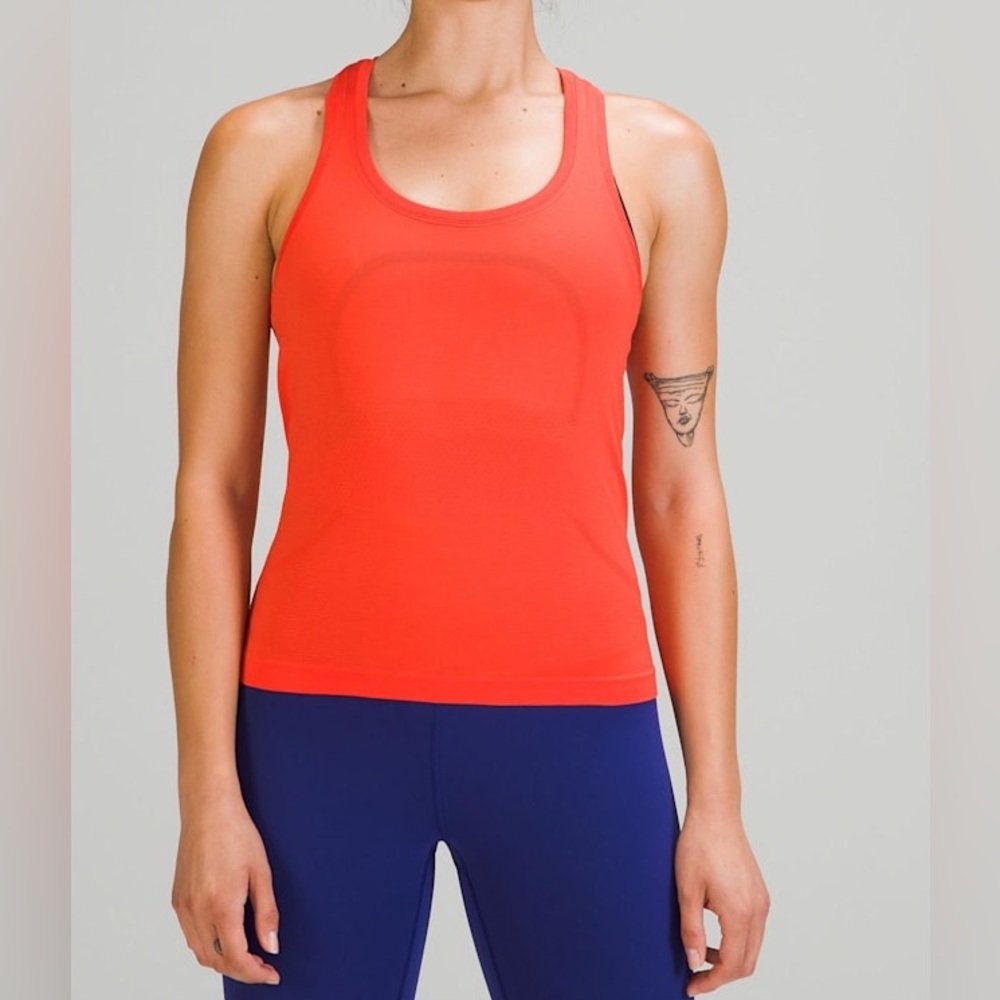 Lululemon Swiftly Tech Racerback Tank 2.0 Warm Coral Size 4 Athletic Top